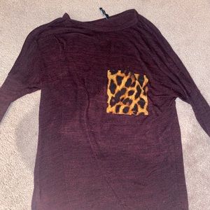 long sleeve shirt with pocket